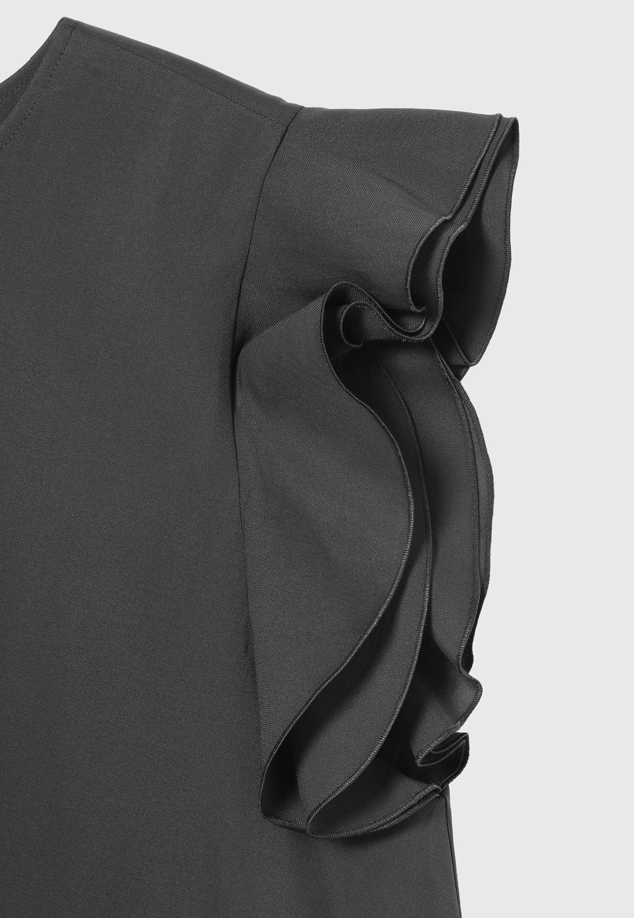 TRIACETATE SLEEVELESS BLOUSE / トリアセテートスリーブレスブラウス 詳細画像 Chcl 4