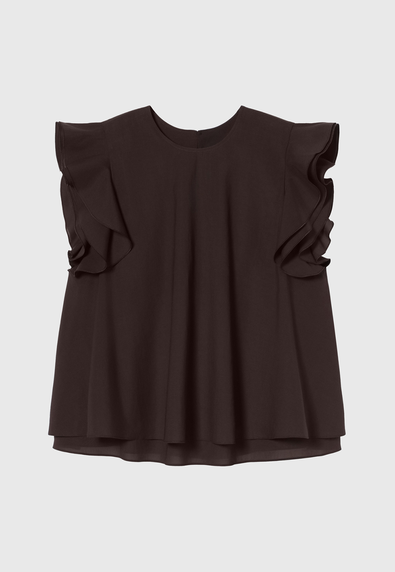 TRIACETATE SLEEVELESS BLOUSE / トリアセテートスリーブレスブラウス 詳細画像 Brd 1