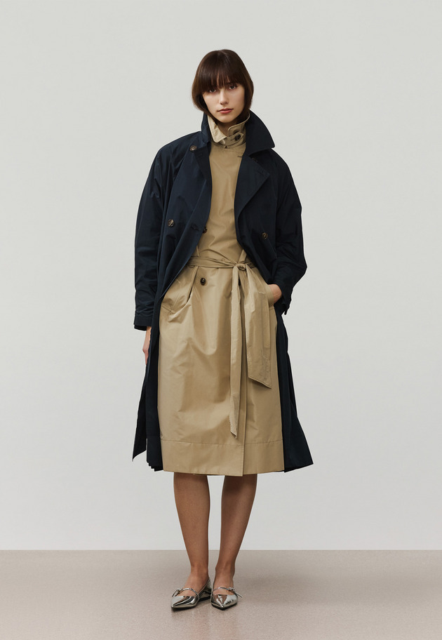 TAFFETA PONCHO COAT / タフタポンチョコート 詳細画像 Navy 4