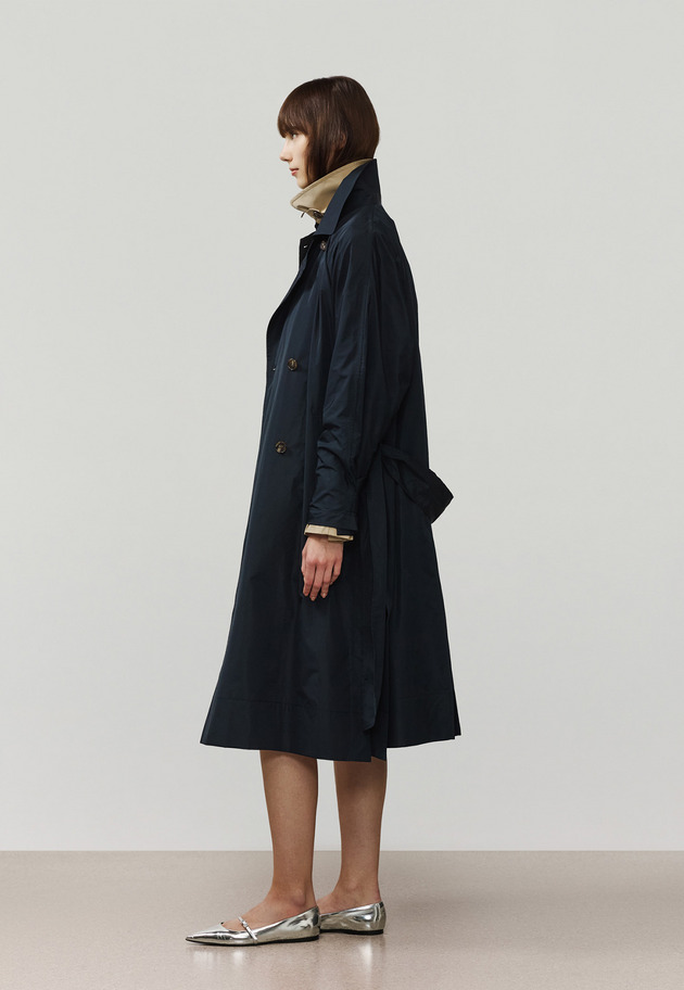 TAFFETA PONCHO COAT / タフタポンチョコート 詳細画像 Navy 5