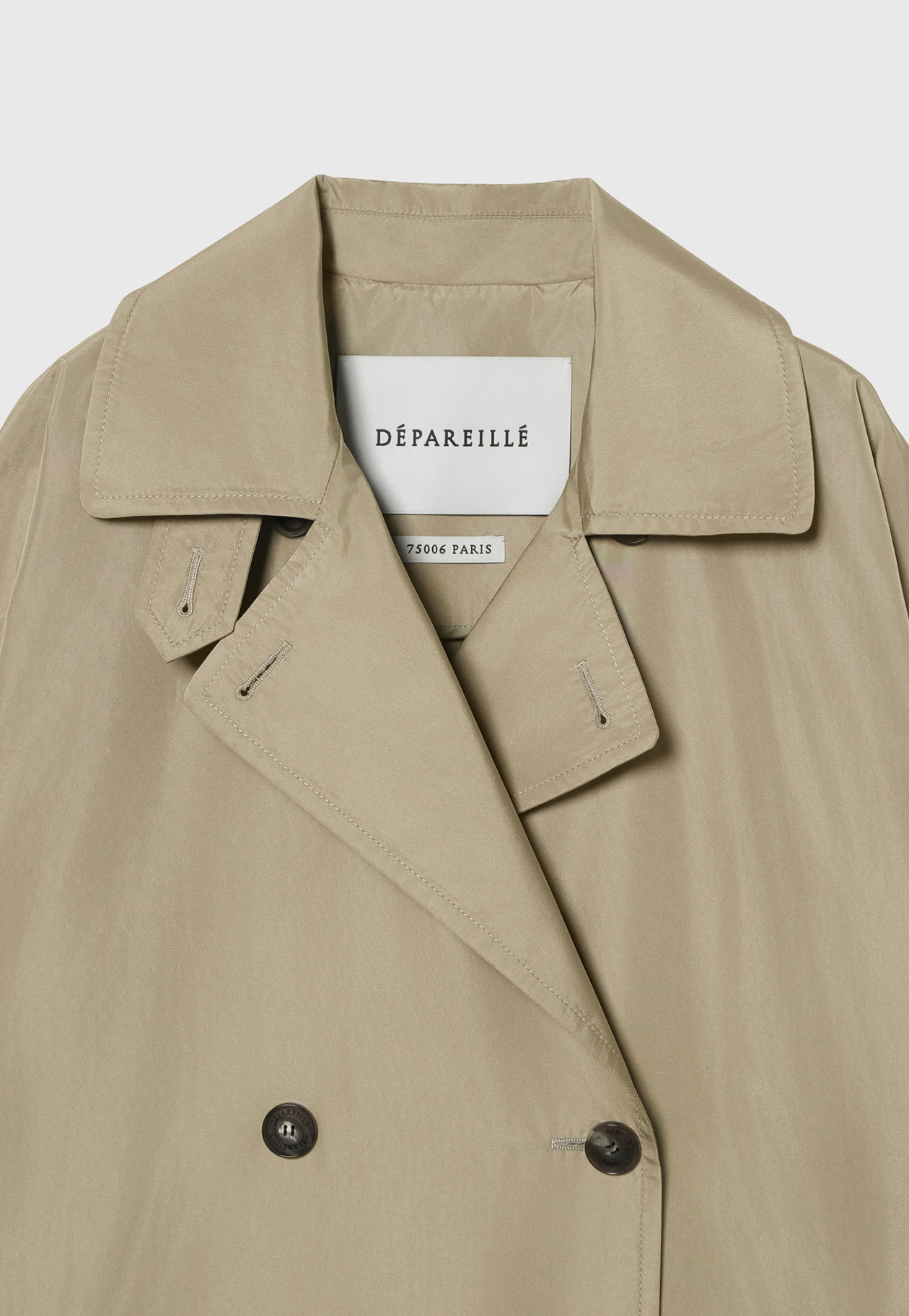 TAFFETA PONCHO COAT / タフタポンチョコート 詳細画像 Beige 8