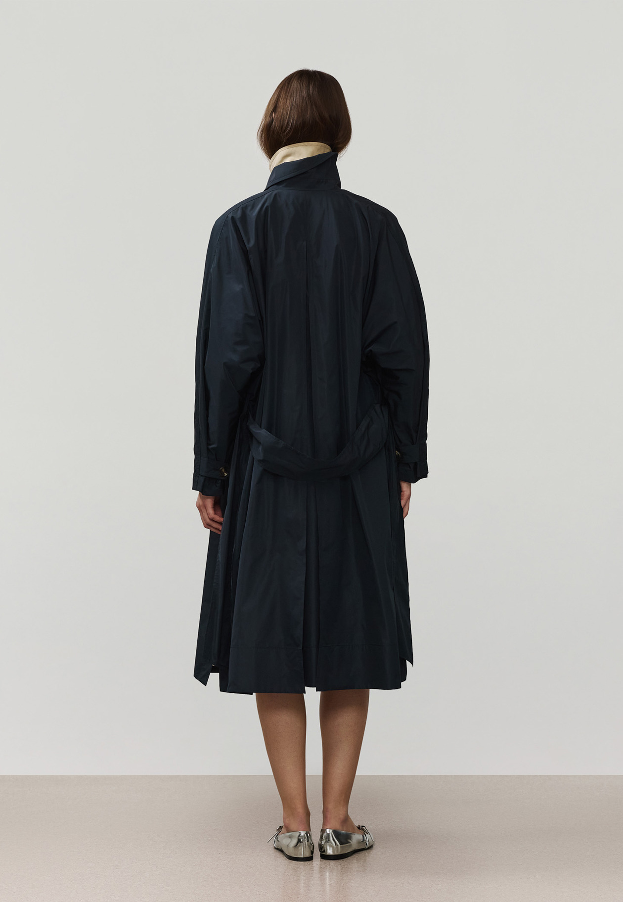 TAFFETA PONCHO COAT / タフタポンチョコート 詳細画像 Navy 6