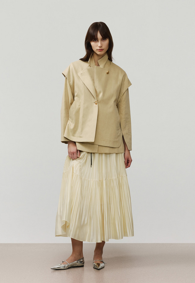 VISCORSE LINEN JACKET / ヴィスコースリネンジャケット 詳細画像 Beige 2