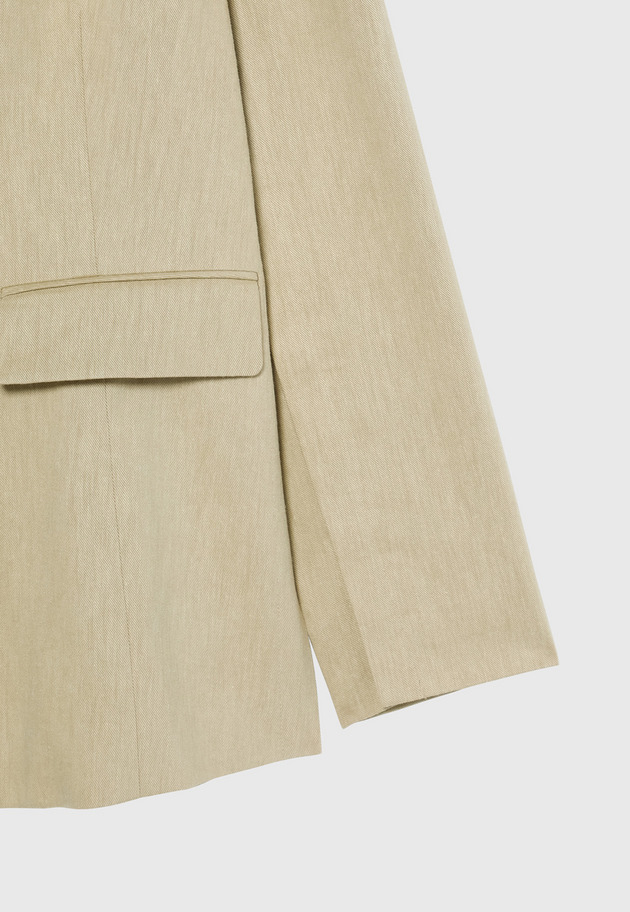 VISCORSE LINEN JACKET / ヴィスコースリネンジャケット 詳細画像 Beige 8