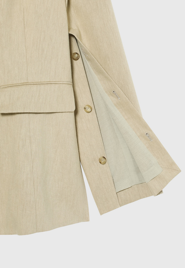 VISCORSE LINEN JACKET / ヴィスコースリネンジャケット 詳細画像 Beige 9