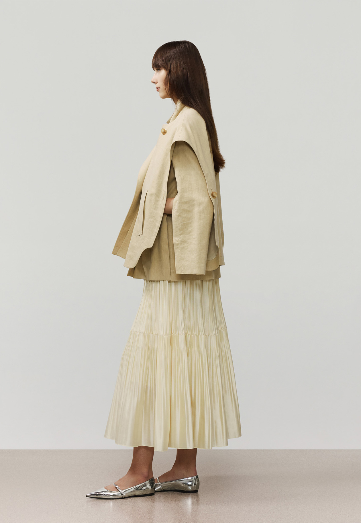 VISCORSE LINEN JACKET / ヴィスコースリネンジャケット 詳細画像 Beige 3