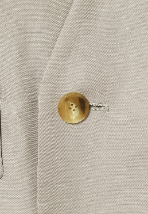 TRIACETATE LINEN NO COLLAR JACKET / トリアセテートリネンノーカラージャケット 詳細画像 Beige 12