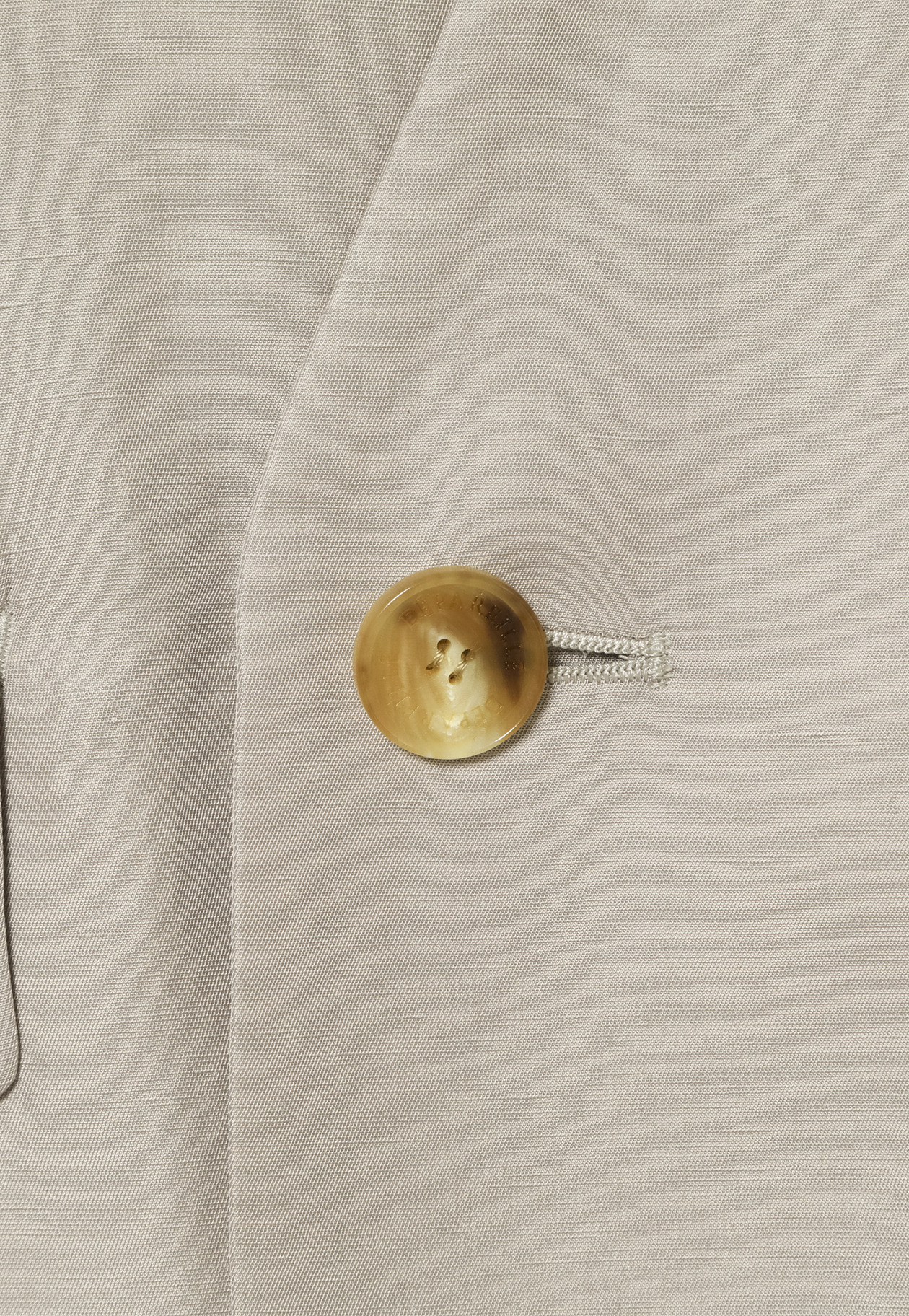 TRIACETATE LINEN NO COLLAR JACKET / トリアセテートリネンノーカラージャケット 詳細画像 Beige 12