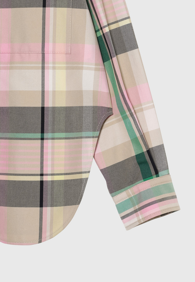 MADRAS CHECK SHIRT JACKET / マドラスチェックシャツジャケット 詳細画像 Pink 7