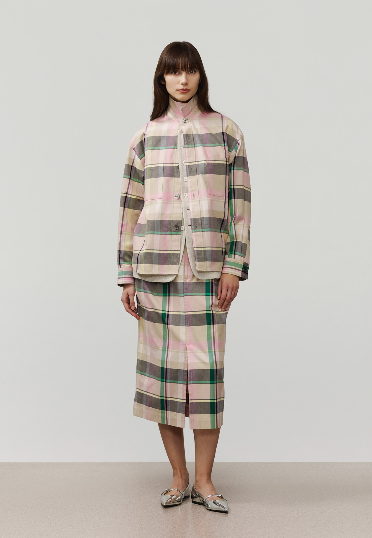 MADRAS CHECK SHIRT JACKET / マドラスチェックシャツジャケット 詳細画像 Pink 1