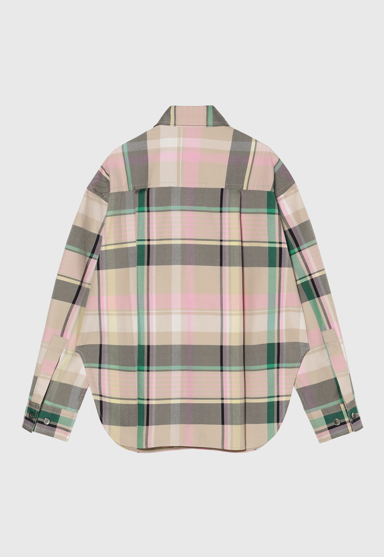 MADRAS CHECK SHIRT JACKET / マドラスチェックシャツジャケット 詳細画像 Pink 5