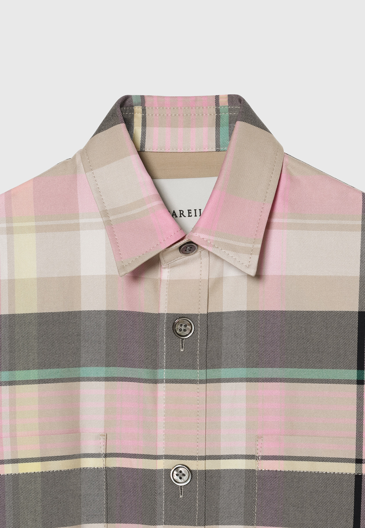 MADRAS CHECK SHIRT JACKET / マドラスチェックシャツジャケット 詳細画像 Pink 6
