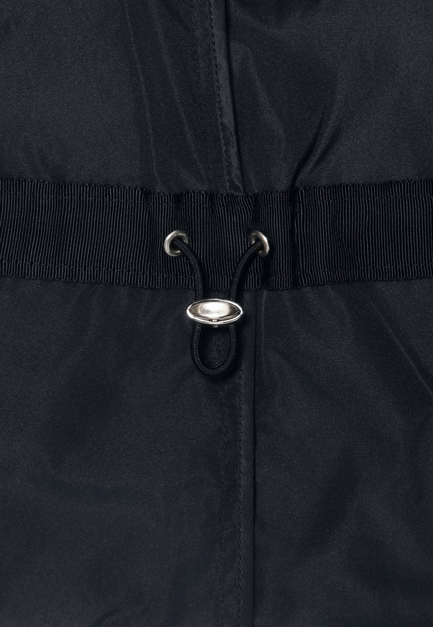 TAFFETA GATHER NO COLLAR JACKET / タフタギャザーノーカラージャケット 詳細画像 Navy 8