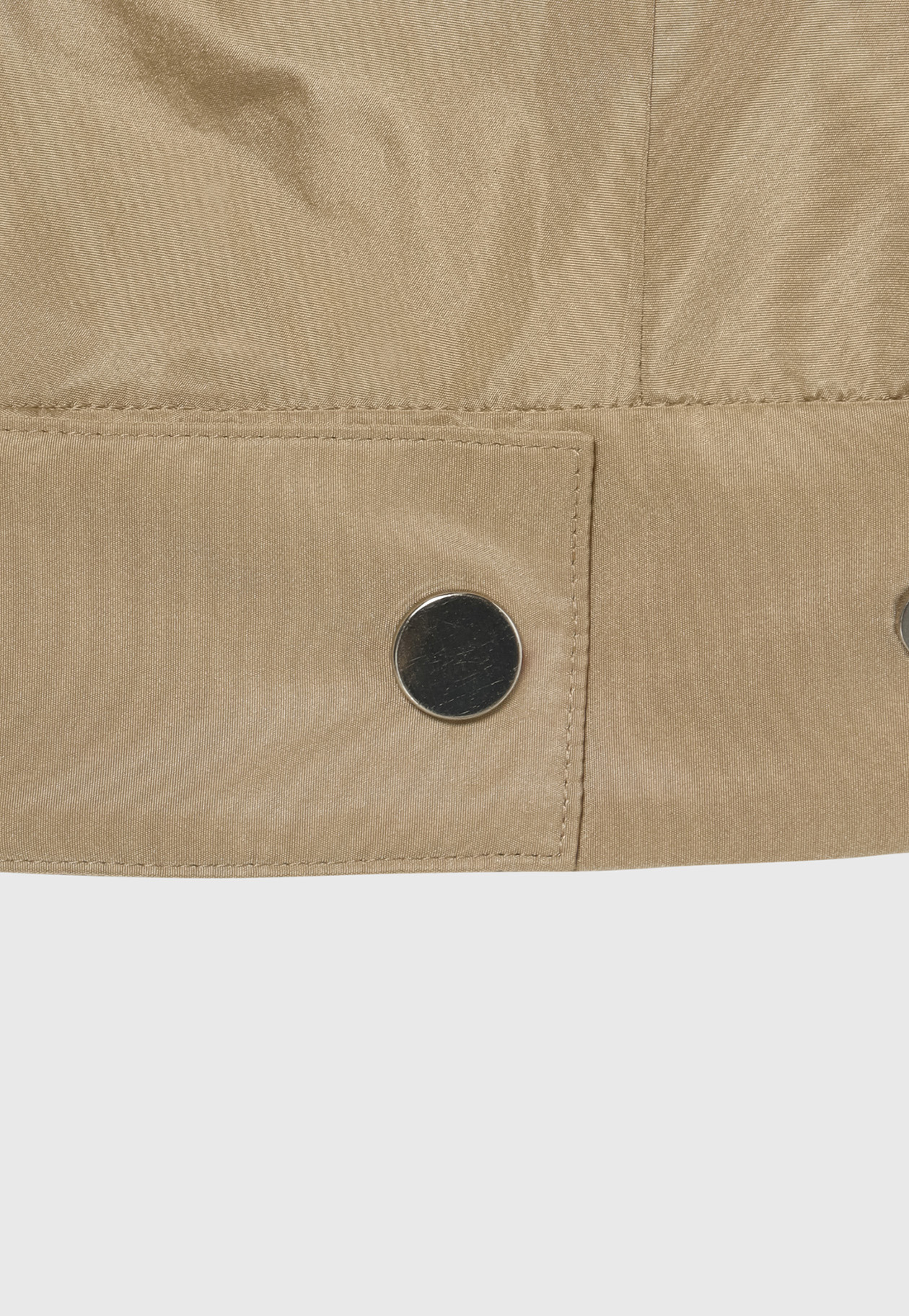 TAFFETA GATHER NO COLLAR JACKET / タフタギャザーノーカラージャケット 詳細画像 Beige 2