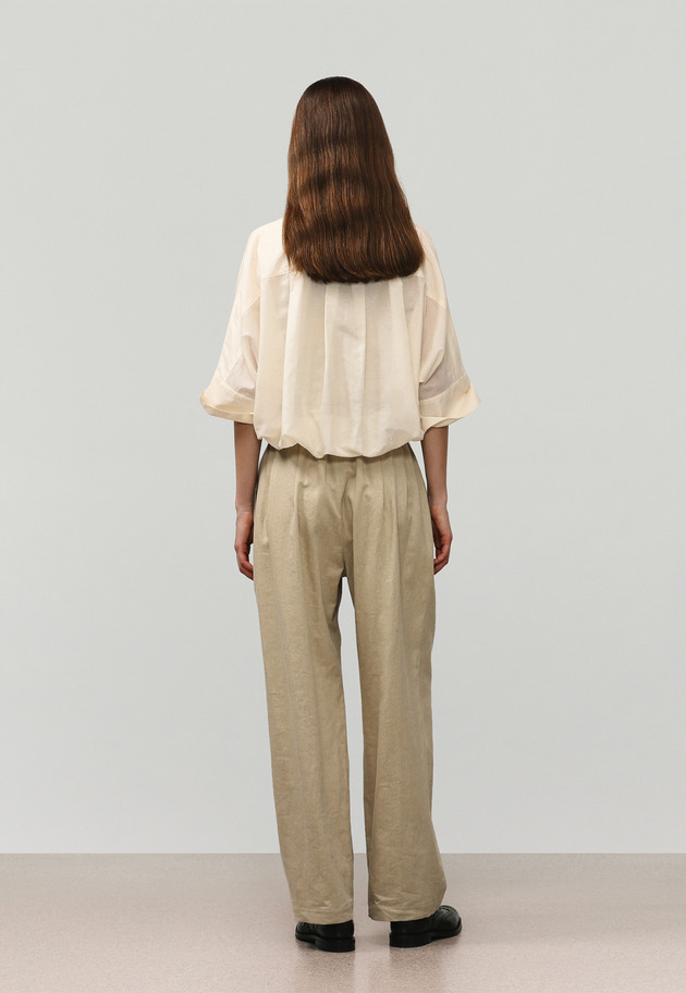 VISCORSE LINEN PANTS / ヴィスコースリネンパンツ 詳細画像 Beige 3