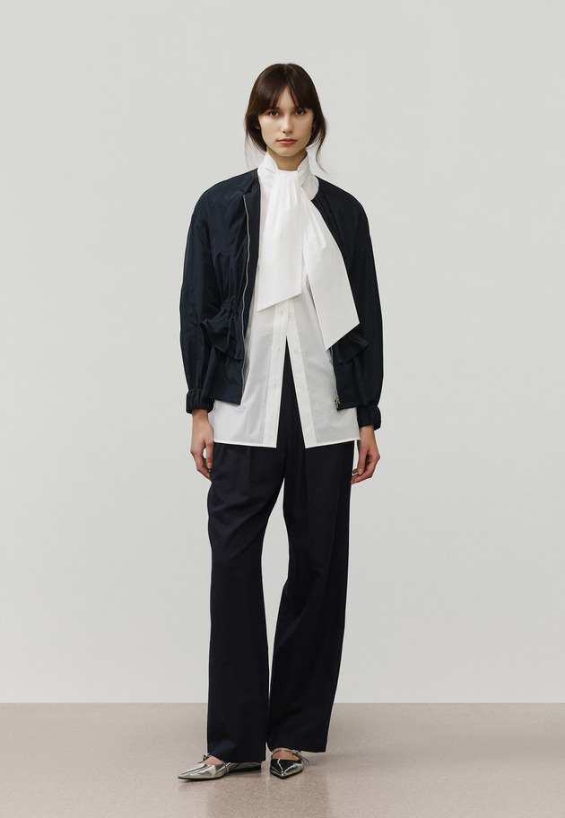 VISCORSE LINEN PANTS / ヴィスコースリネンパンツ 詳細画像 Navy 4