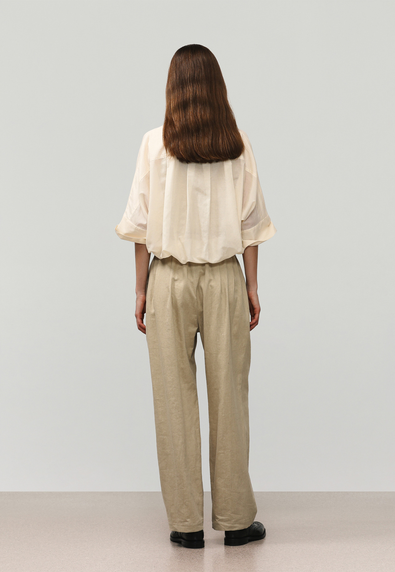 VISCORSE LINEN PANTS / ヴィスコースリネンパンツ 詳細画像 Beige 3