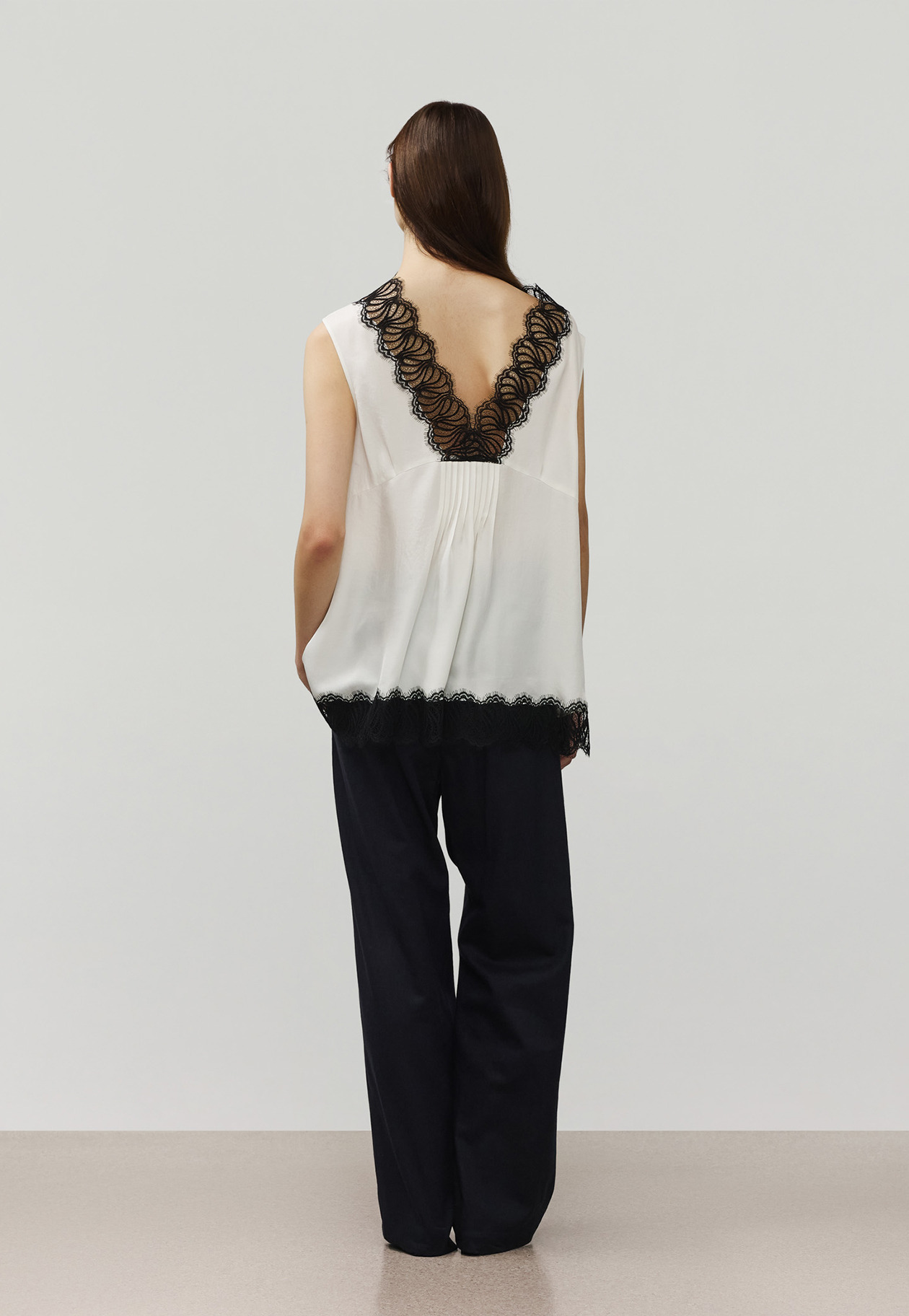 VISCORSE LINEN PANTS / ヴィスコースリネンパンツ 詳細画像 Navy 3