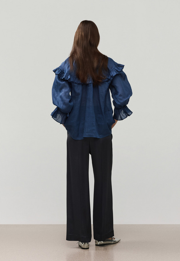 SATIN FLARE PANTS / サテンフレアパンツ 詳細画像 Chcl 5