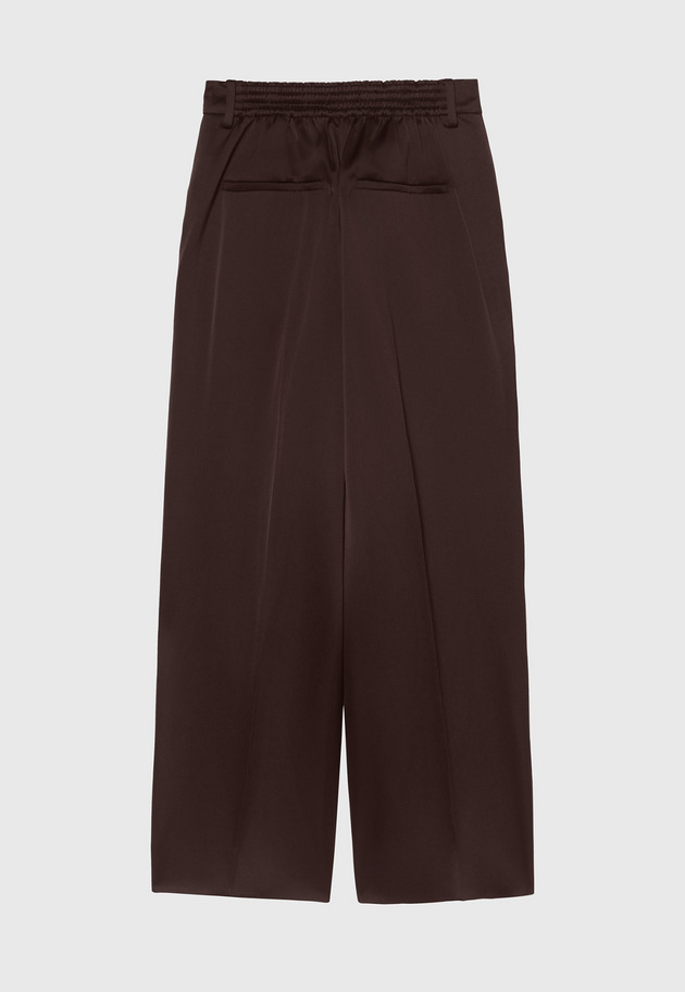 SATIN FLARE PANTS / サテンフレアパンツ 詳細画像 Brown 2