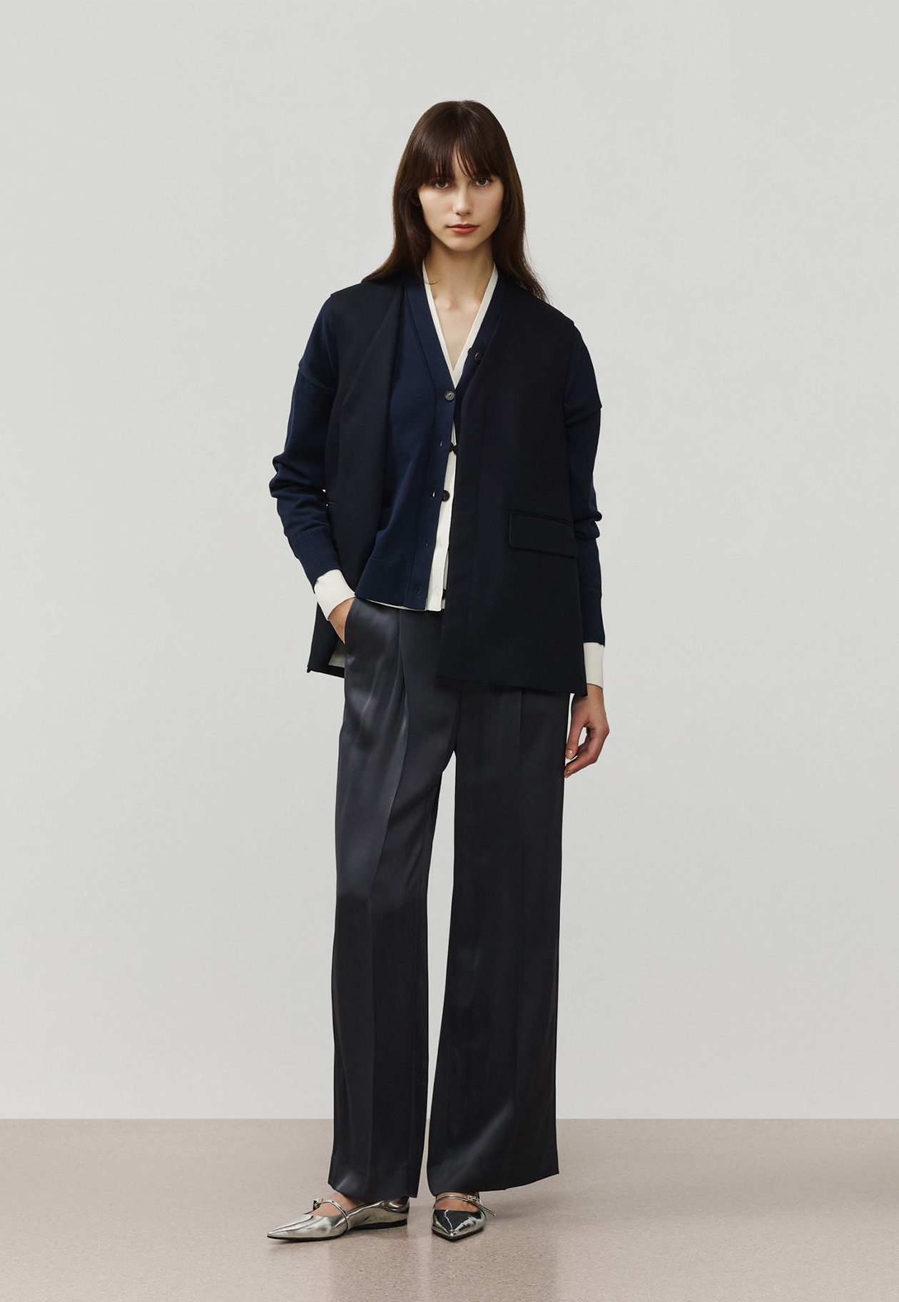 SATIN FLARE PANTS / サテンフレアパンツ 詳細画像 Chcl 6