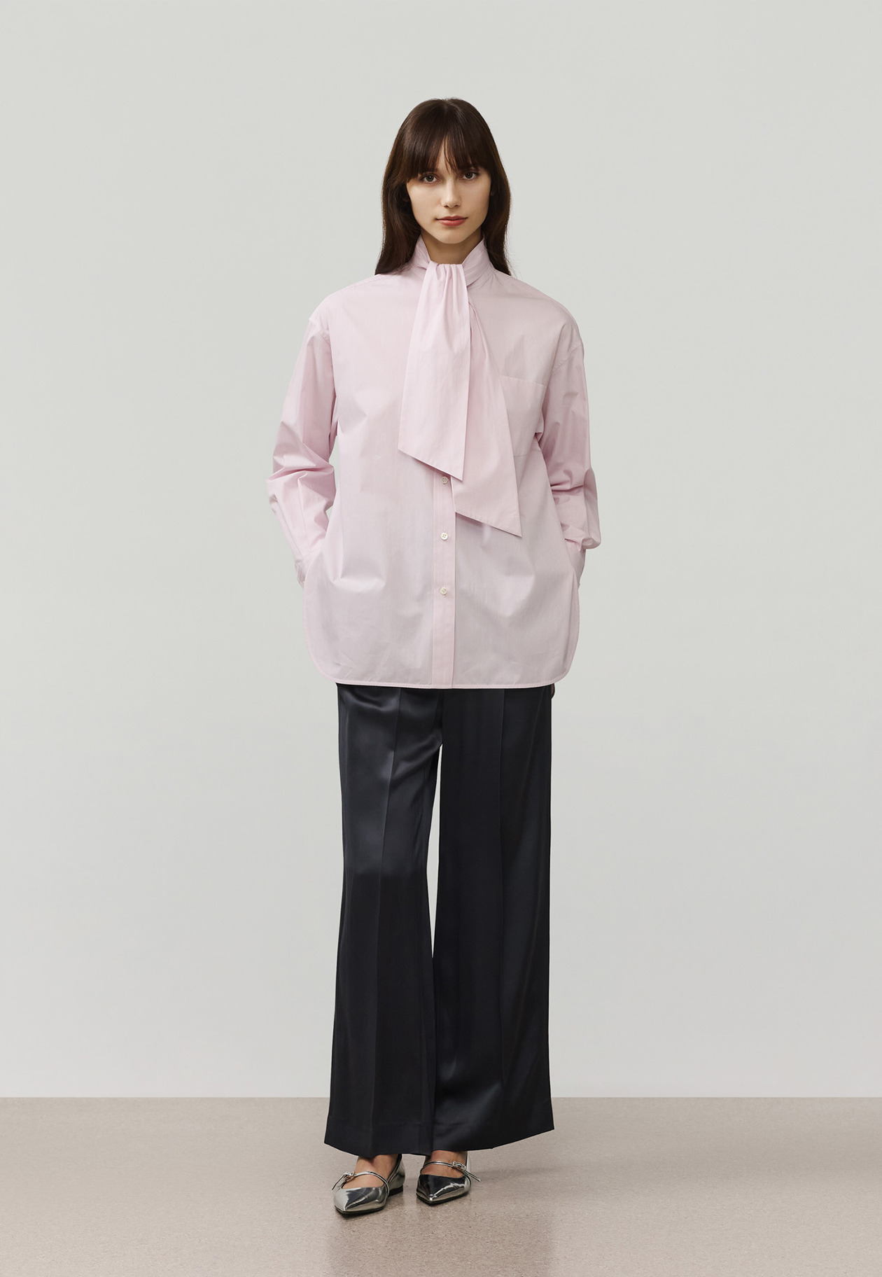 SATIN FLARE PANTS / サテンフレアパンツ 詳細画像 Chcl 8