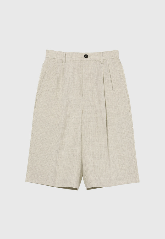 SLUB TWEED HALF PANTS / スラブツィードハーフパンツ 詳細画像 Beige 1