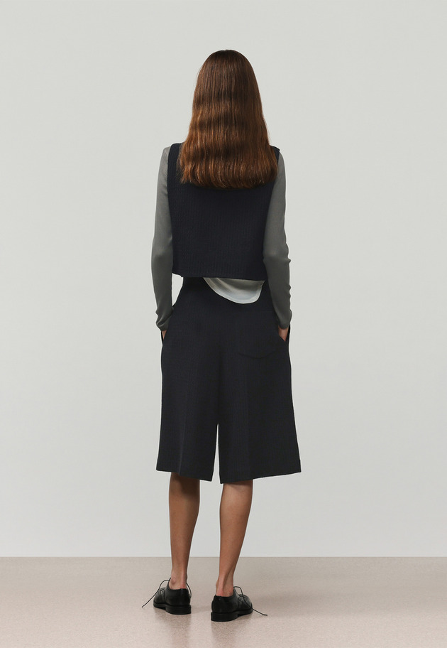 COTTON RAYON KARAMI SHORT PANTS / コットンレーヨンカラミショートパンツ 詳細画像 Black 11