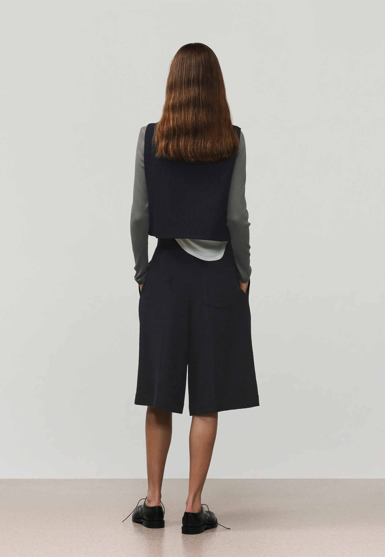 COTTON RAYON KARAMI SHORT PANTS / コットンレーヨンカラミショートパンツ 詳細画像 Black 11