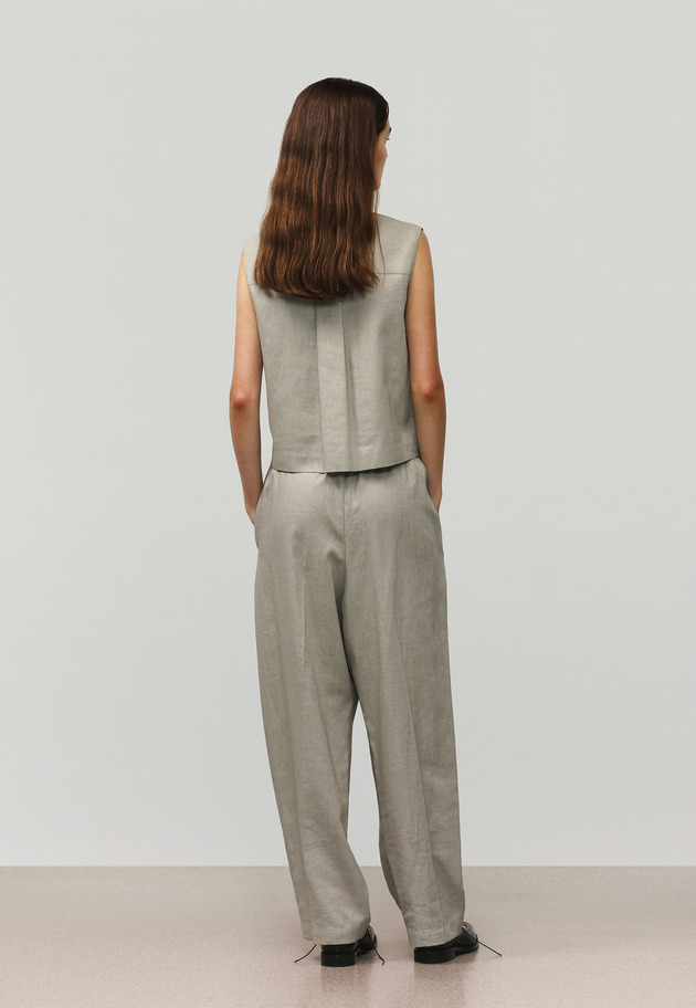 RAMIE POLY TWILL BALLOON PANTS / ラミーポリツイルバルーンパンツ 詳細画像 Beige 3