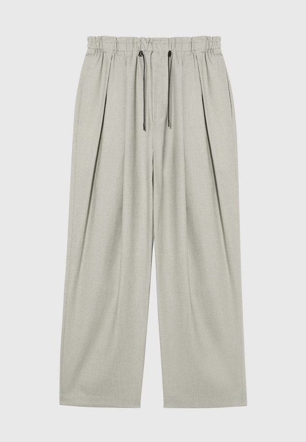 RAMIE POLY TWILL BALLOON PANTS / ラミーポリツイルバルーンパンツ 詳細画像 Beige 4