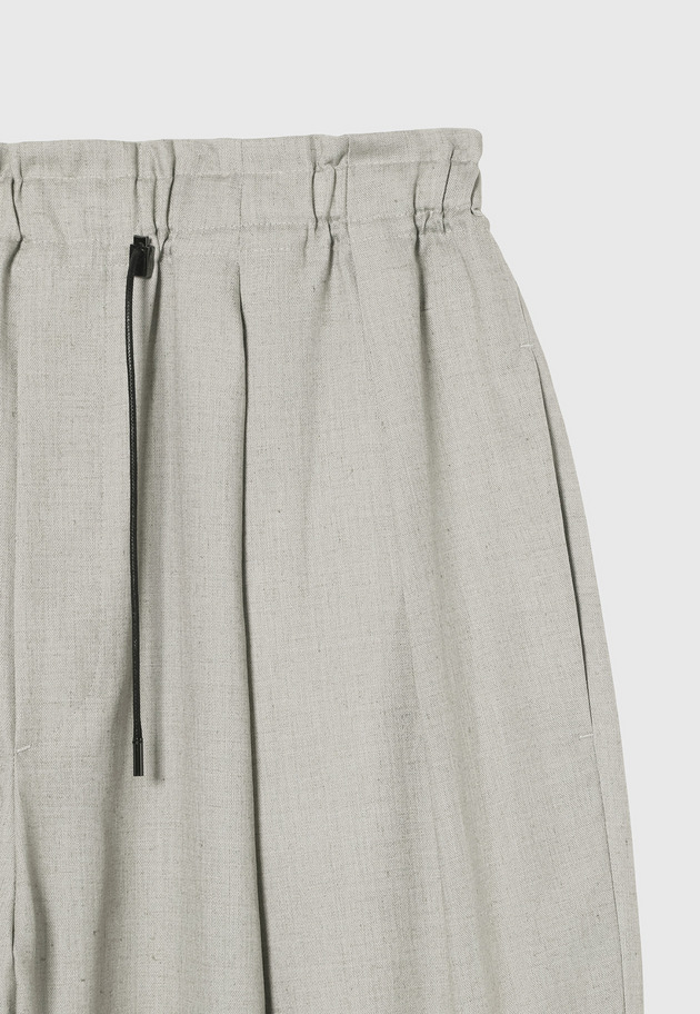 RAMIE POLY TWILL BALLOON PANTS / ラミーポリツイルバルーンパンツ 詳細画像 Beige 7