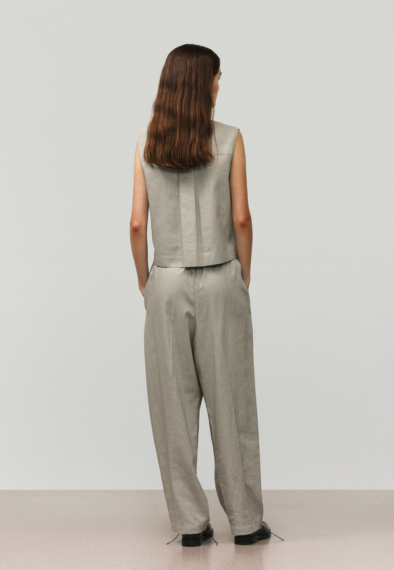 RAMIE POLY TWILL BALLOON PANTS / ラミーポリツイルバルーンパンツ 詳細画像 Beige 3