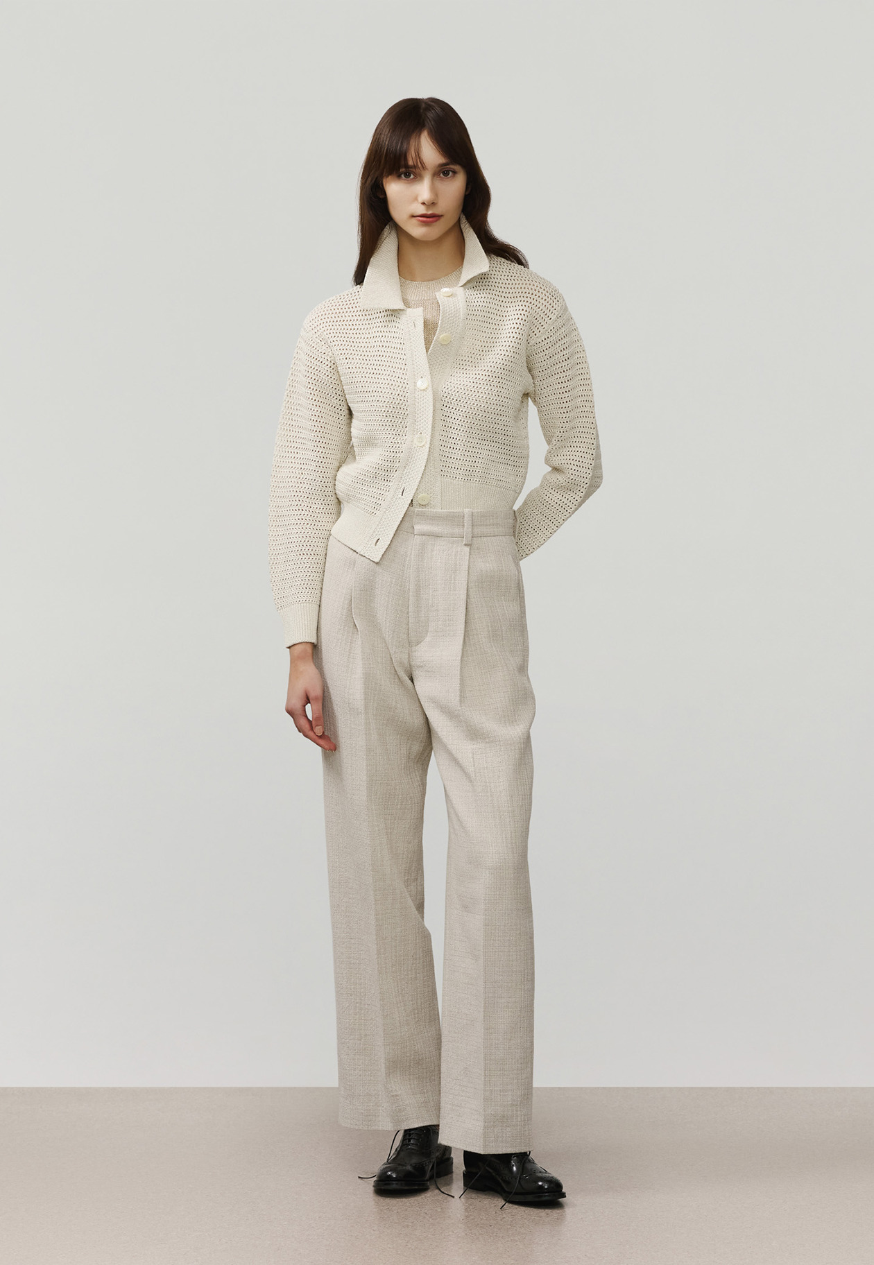 SLUB TWEED PANTS / スラブツィードパンツ 詳細画像 Beige 1