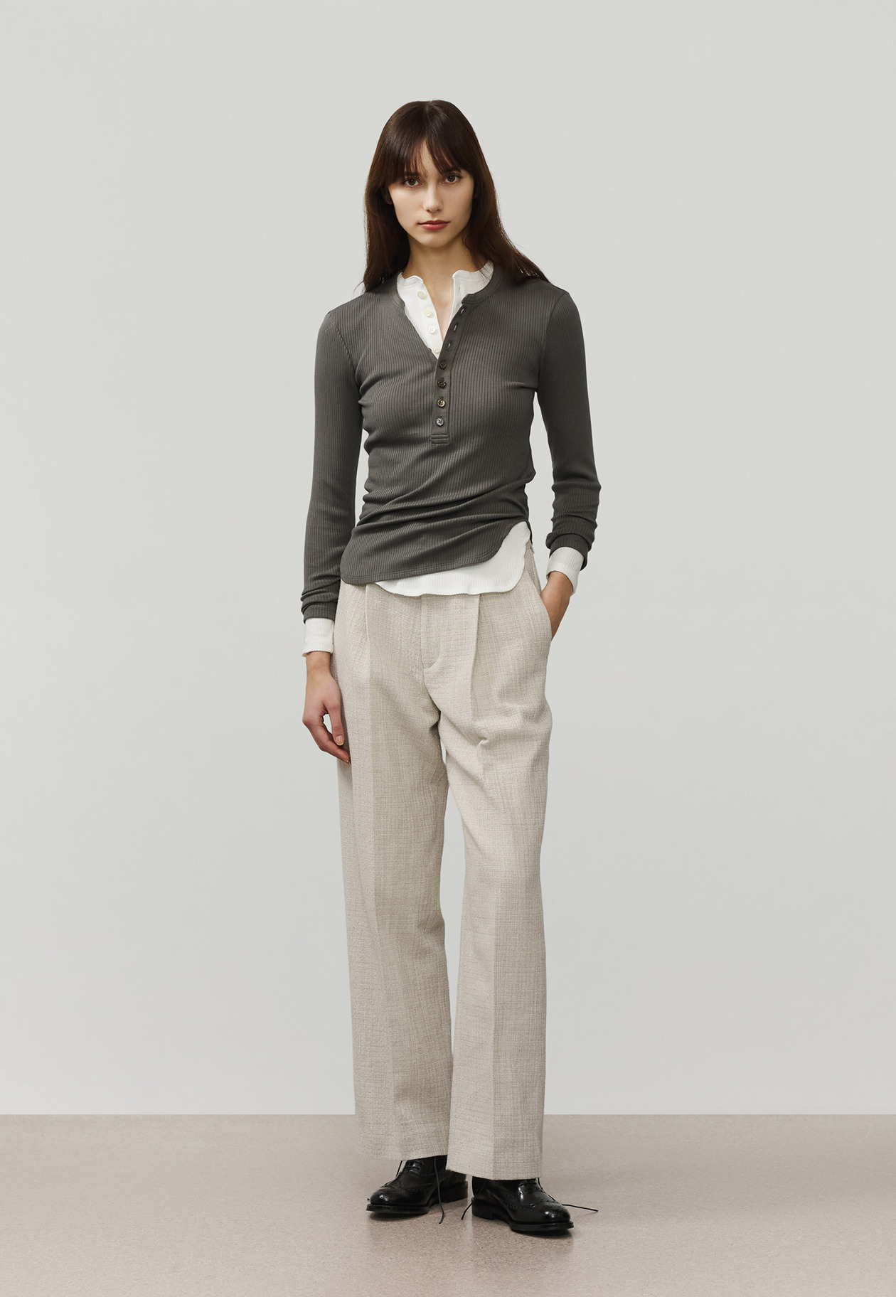 SLUB TWEED PANTS / スラブツィードパンツ 詳細画像 Beige 4