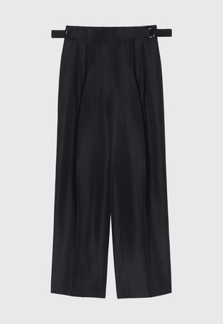 TRIACETATE LINEN WAIST BELT PANTS / トリアセテートリネンウエストベルトパンツ