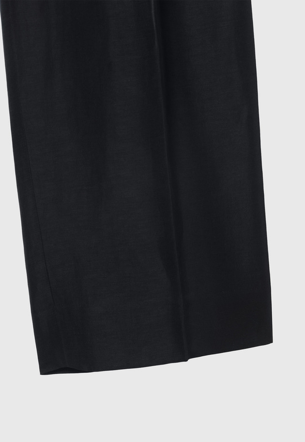 TRIACETATE LINEN WAIST BELT PANTS / トリアセテートリネンウエストベルトパンツ 詳細画像 Navy 6