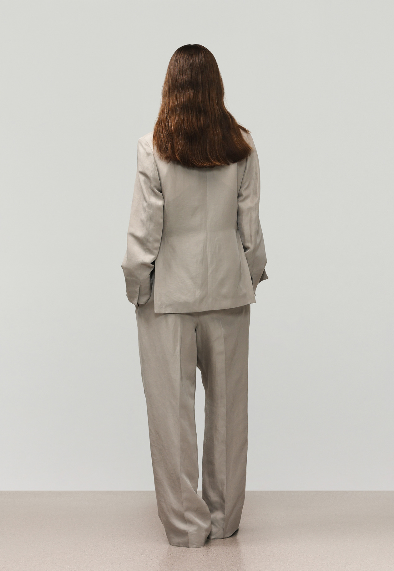 TRIACETATE LINEN WAIST BELT PANTS / トリアセテートリネンウエストベルトパンツ 詳細画像 Beige 5