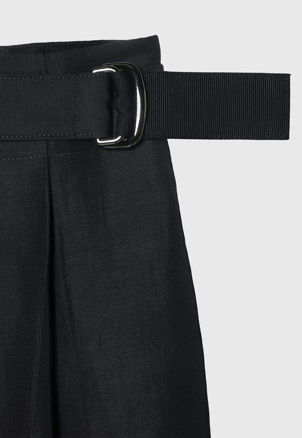 TRIACETATE LINEN WAIST BELT PANTS / トリアセテートリネンウエストベルトパンツ 詳細画像 Navy 5