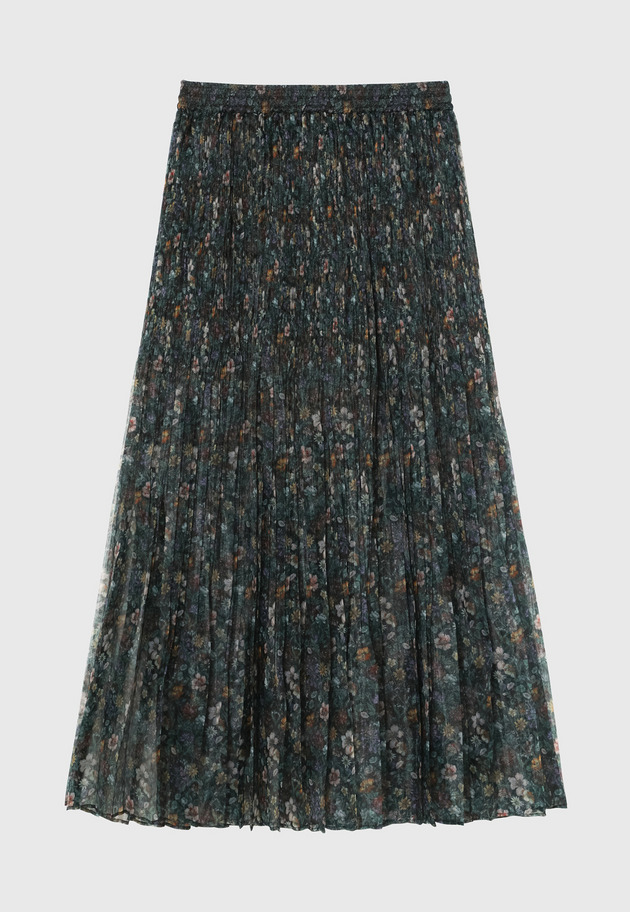 FLOWER ORGANDY SKIRT / フラワーオーガンジースカート 詳細画像 Black 2