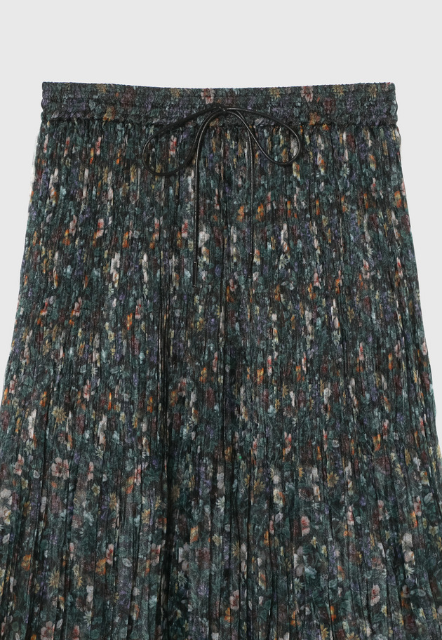 FLOWER ORGANDY SKIRT / フラワーオーガンジースカート 詳細画像 Black 3