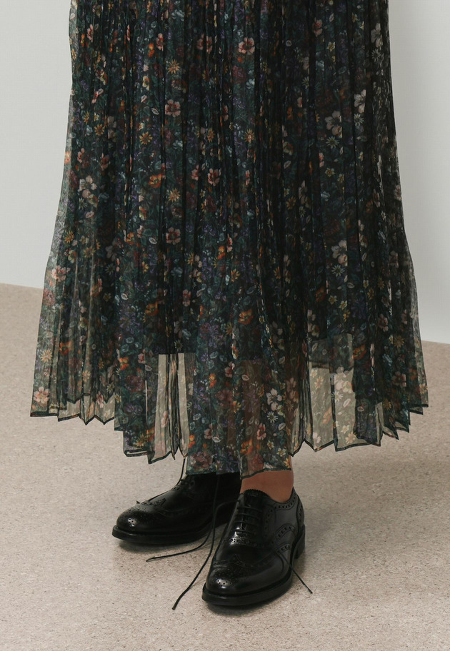 FLOWER ORGANDY SKIRT / フラワーオーガンジースカート 詳細画像 Black 8