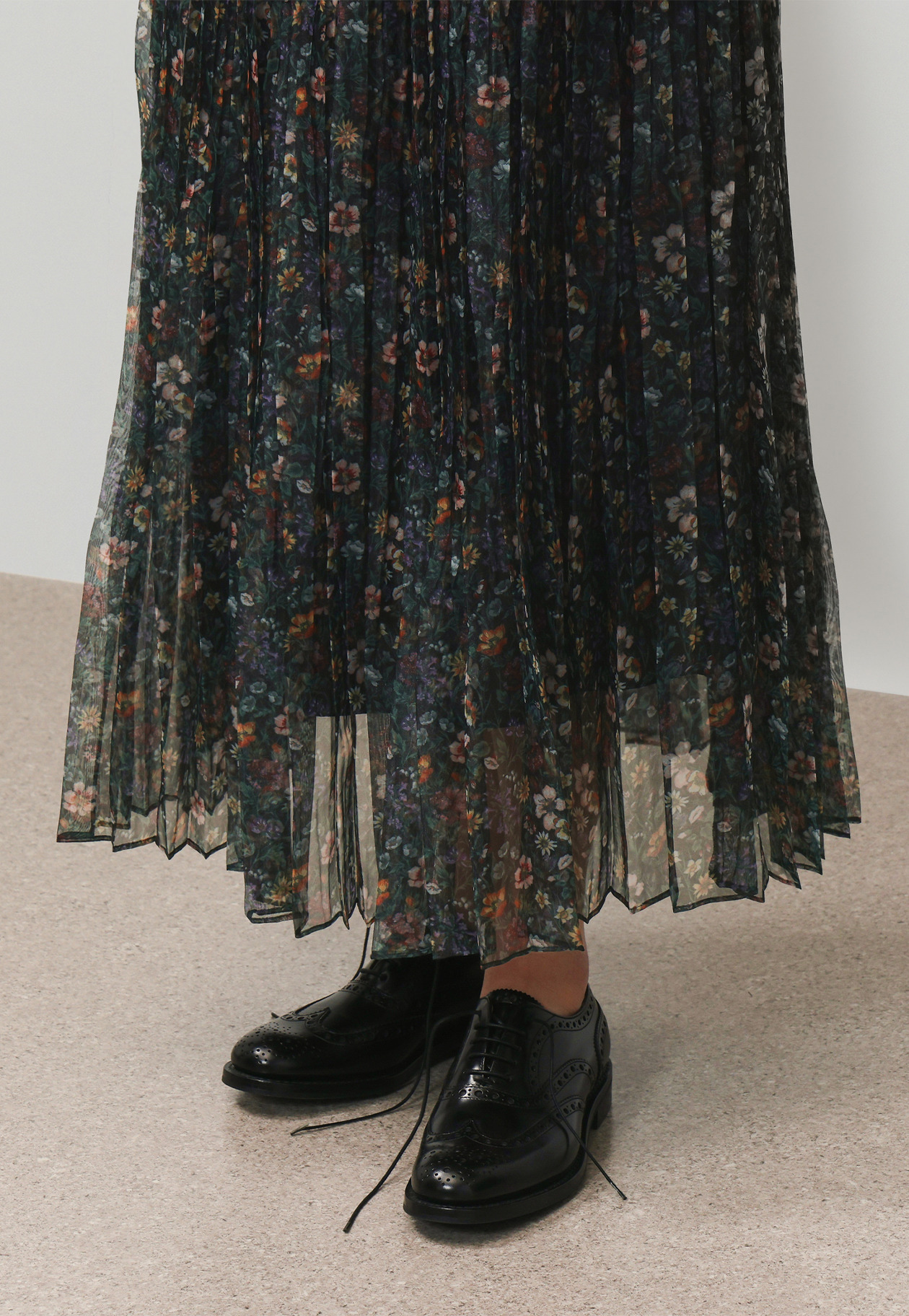 FLOWER ORGANDY SKIRT / フラワーオーガンジースカート 詳細画像 Black 10