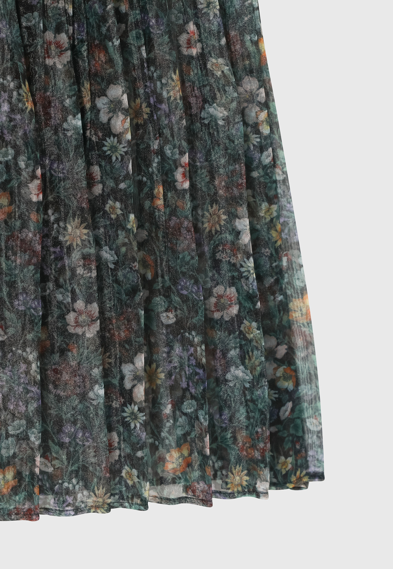 FLOWER ORGANDY SKIRT / フラワーオーガンジースカート 詳細画像 Black 5