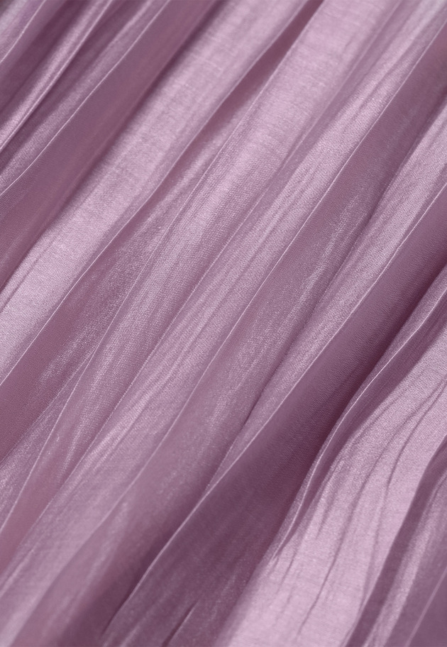 TENCEL ORGANDY PLEATS SKIRT / テンセルオーガンジープリーツスカート 詳細画像 Pink 6