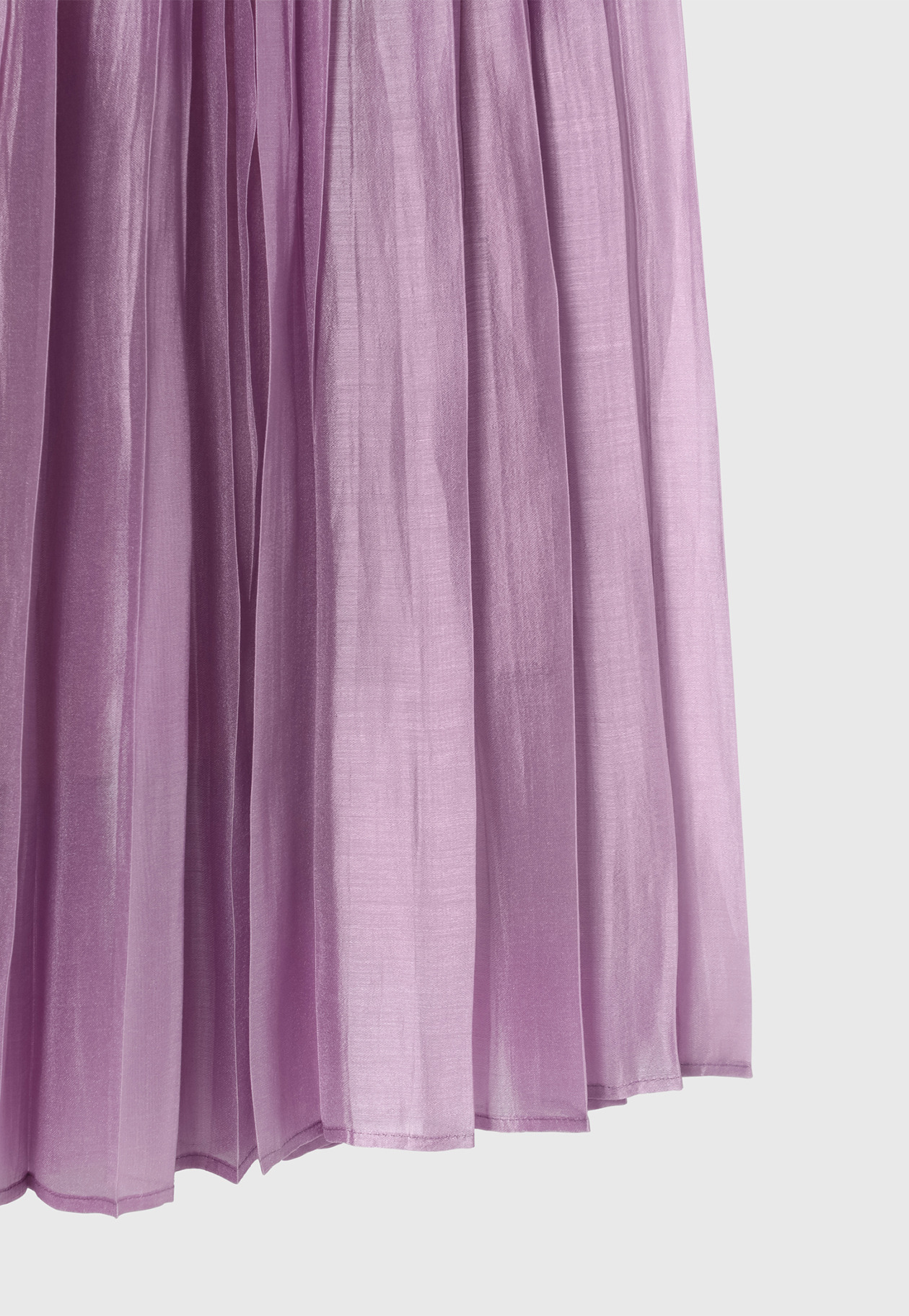 TENCEL ORGANDY PLEATS SKIRT / テンセルオーガンジープリーツスカート 詳細画像 Pink 5