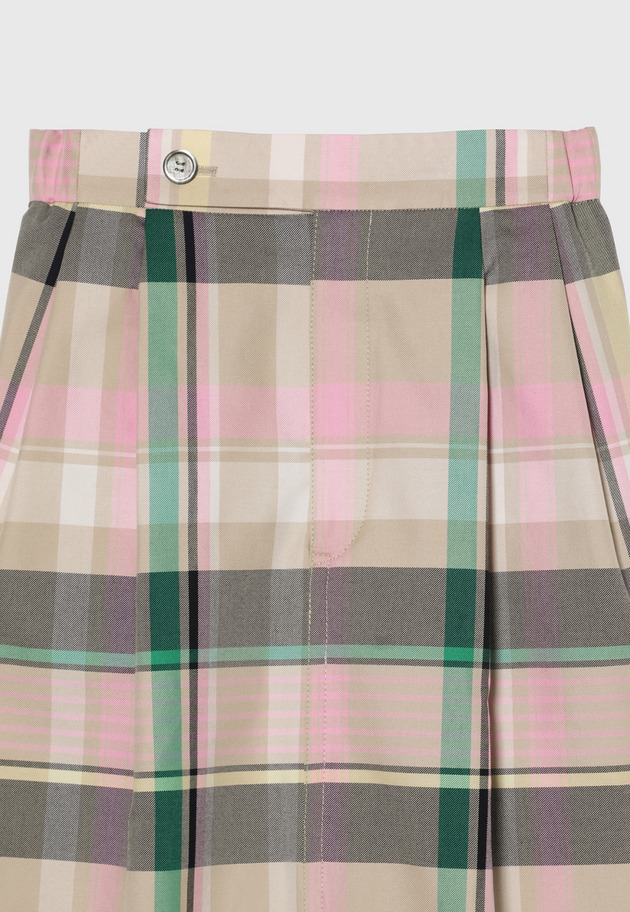 MADRAS CHECK SKIRT / マドラスチェックスカート 詳細画像 Pink 3