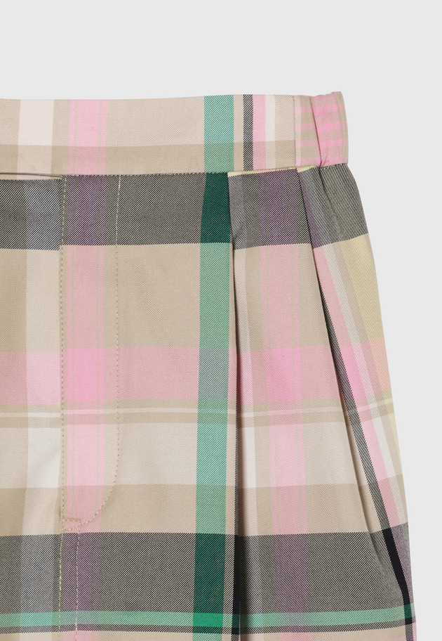 MADRAS CHECK SKIRT / マドラスチェックスカート 詳細画像 Pink 4
