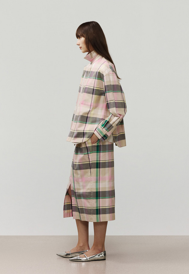 MADRAS CHECK SKIRT / マドラスチェックスカート 詳細画像 Pink 9