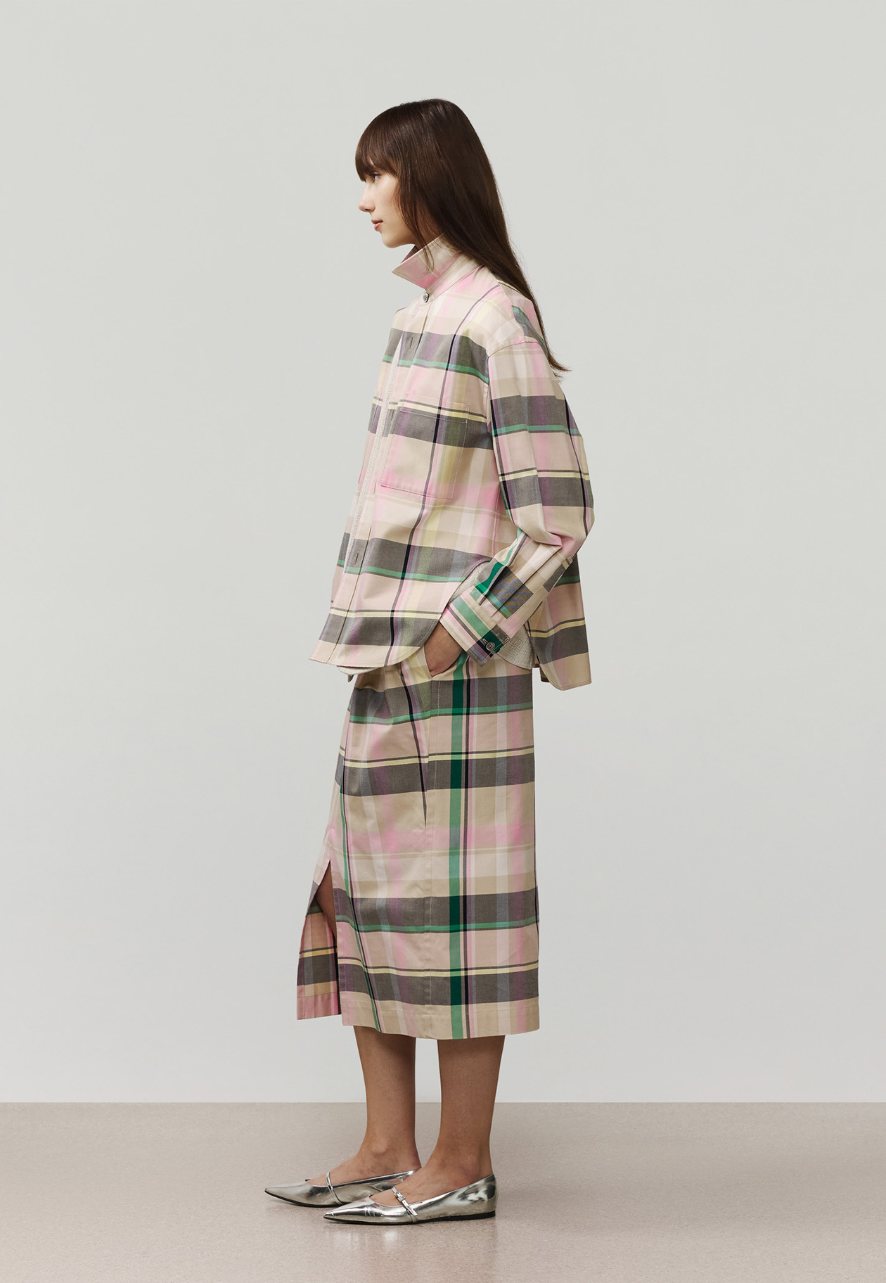 MADRAS CHECK SKIRT / マドラスチェックスカート 詳細画像 Pink 9